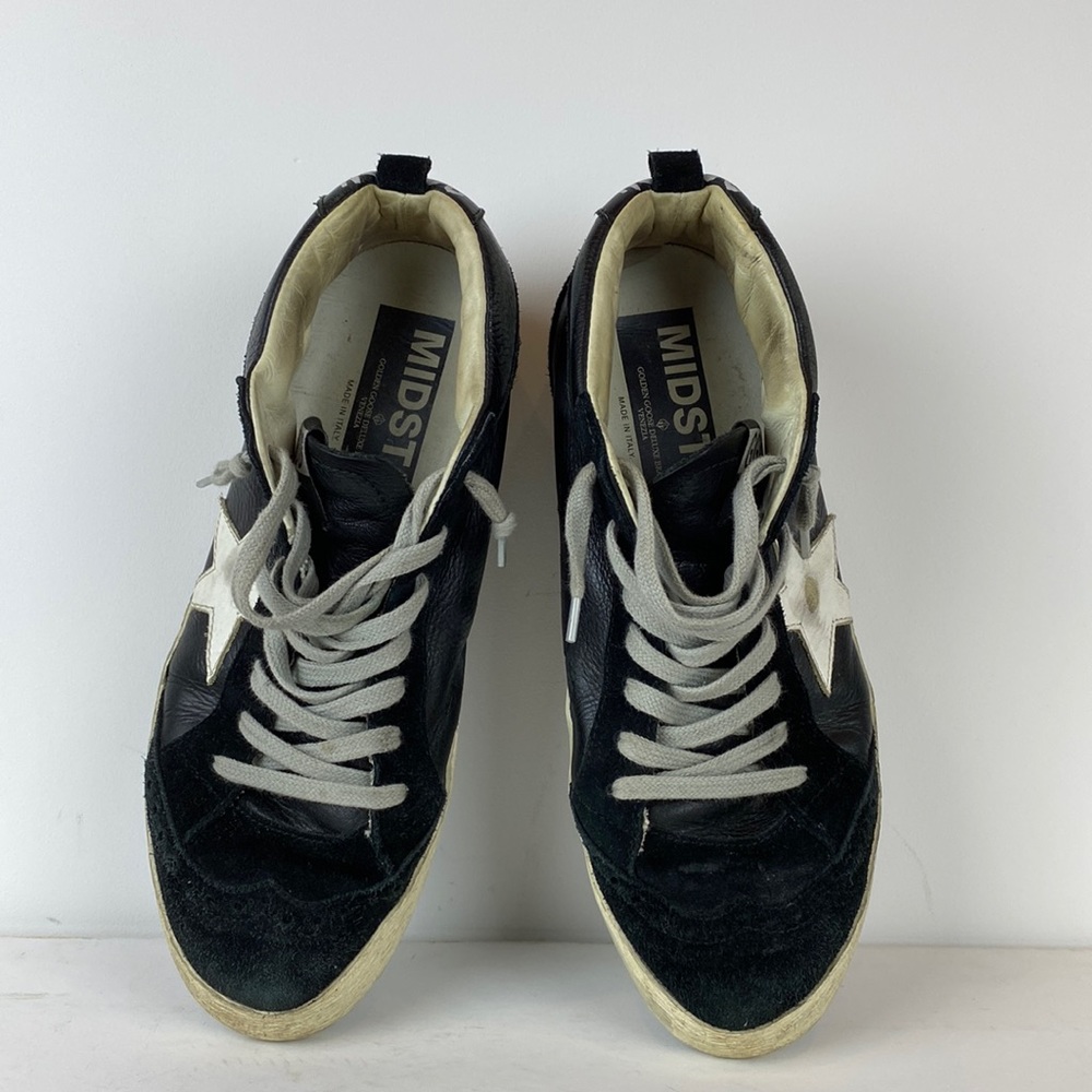 Golden goose midstar  black and white sneakers in size 39